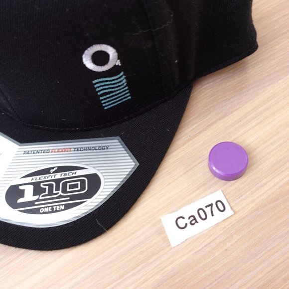 Oxigen Hat Mens Black Snapback Cap Wool Blend Flexfit Tech 110 One Ten OSFA - Picture 9 of 9